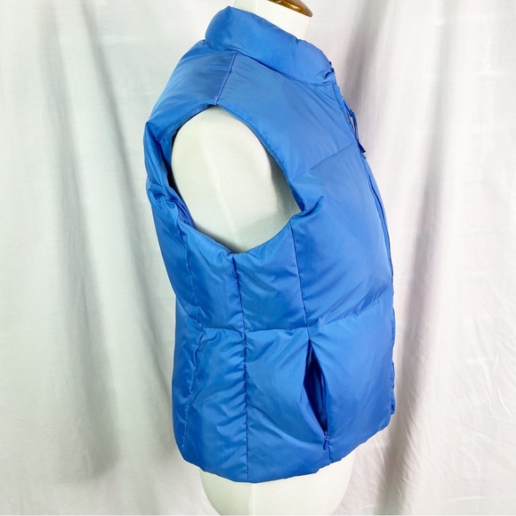 Banana Republic Light Blue Down Quilted Zip Puffer Vest Medium - Picture 3 of 5